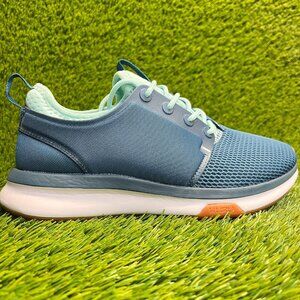 KURU Women's Athletic Shoes in Blue with Mint Accents
